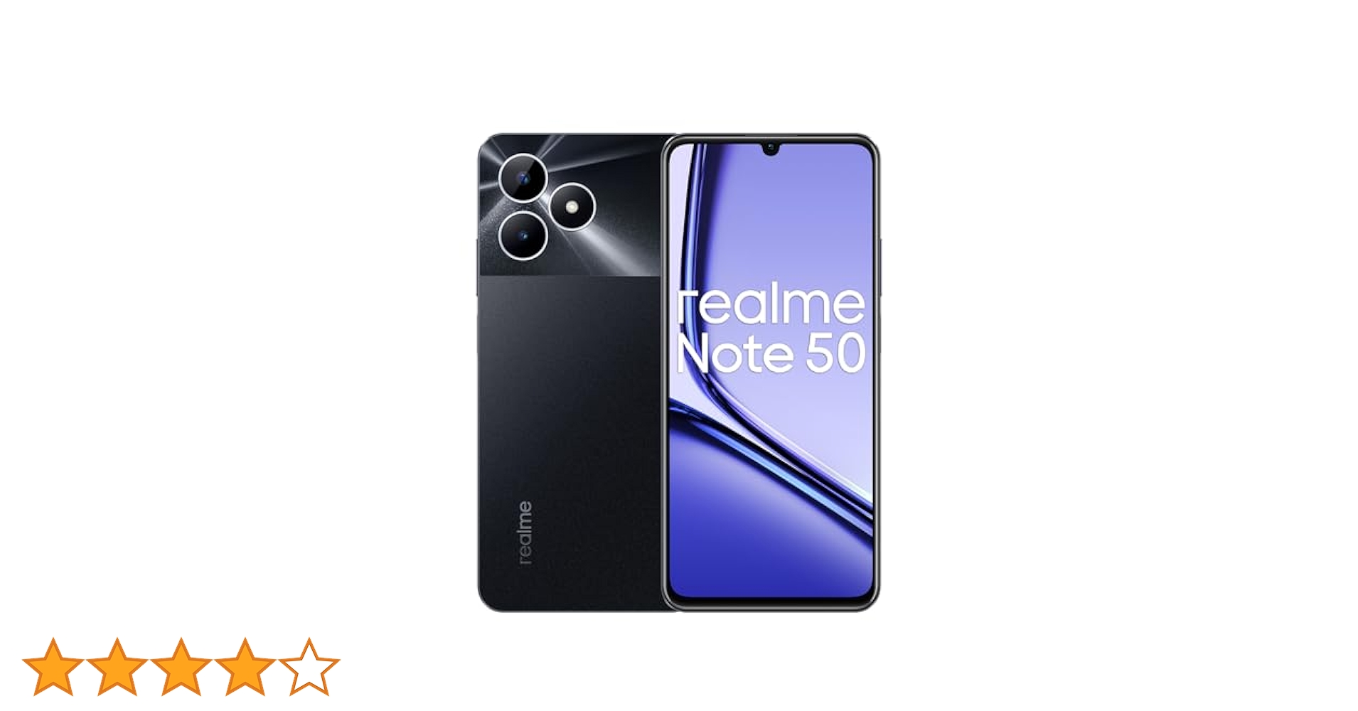 (未開封)realme Note 50 3GB/64GB ミッドナイトブラック Realme Note 50 - Dual SIM 128GB + 4GB RAM, 4G Smartphone